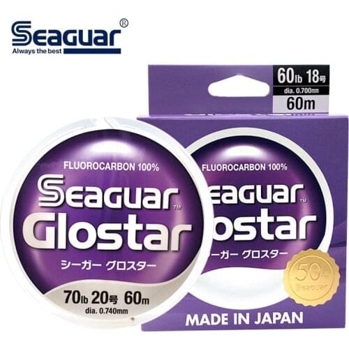 SEAGUAR GLOSTAR Original Fishing Line 100m 4LB-22LB 100% FLUOROCARBON Fishing Lines 50th Anniversary Limited Made in Japan