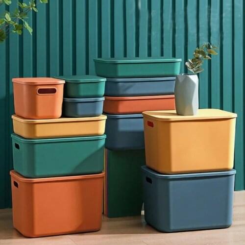 Plastic Storage Container Portable Jewelry Organizer Desk Organizer Combination Capacity Toy Basket With Lid Cabinet Save Space