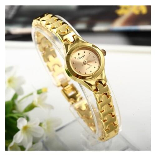 Relojes Gold Plated Women Bracelet Wristwatch Girl Quartz Analog watch Hour Hot Selling High Quality Wholesale Watches