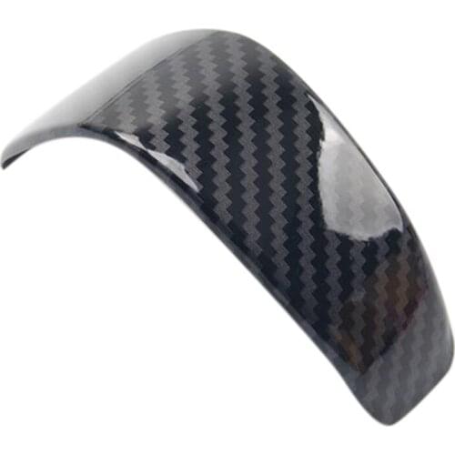 Carbon Fiber Stainless Steel Gear Shift Knob Decorator Cover Trim for Ford Ranger Everest Endeavor 2015+ Car Accessories
