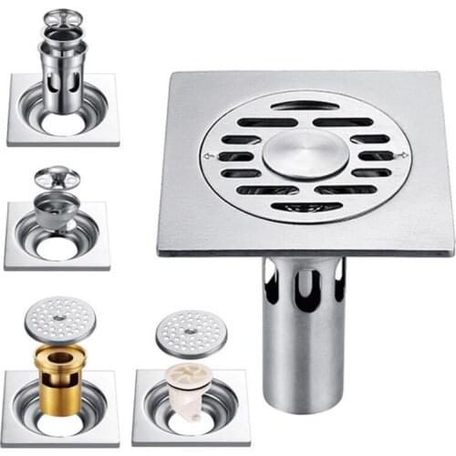 1PC Smell Proof Shower Floor Siphon Drain Cover Sink Strainer Bathroom Plug Trap Water Drain Filter Kitchen Sink Accessories