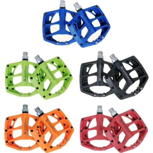Bicycle Pedal Mountain Bike Nylon Carbon Wide Pedal Platform Pedals for BMX MTB,Great Performance