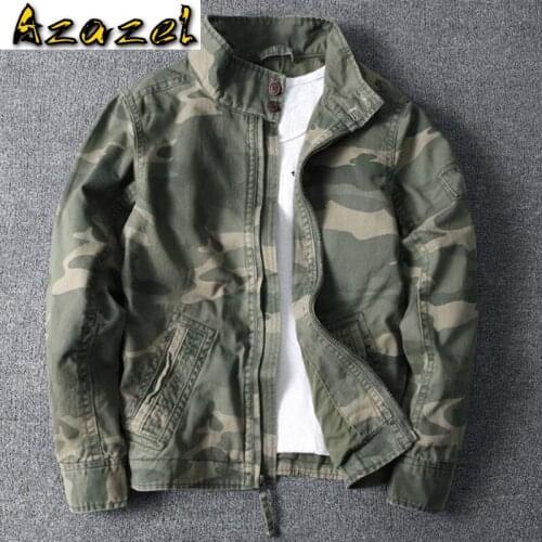 High Quality Casual Mens Outdoor Jackets 2019 New Camouflage Flight Men Coats Oversized Army Jackets Coats Brand Designer B699
