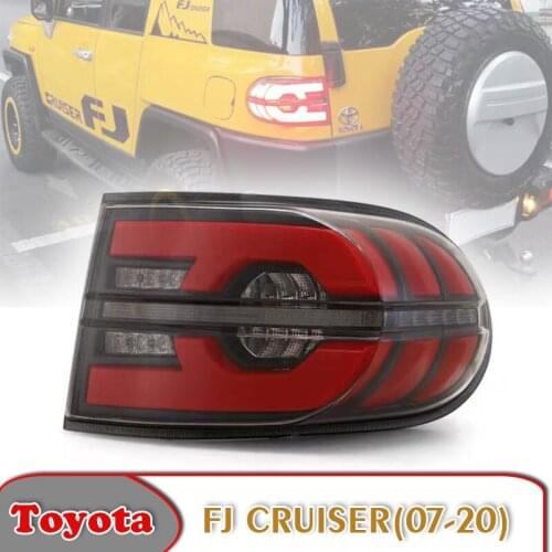 For Toyota FJ CRUISER(07-20) Tail light Assembly Modification LED Dynamic Steering Rear Fog Light Brake/Reversing Light Assembly