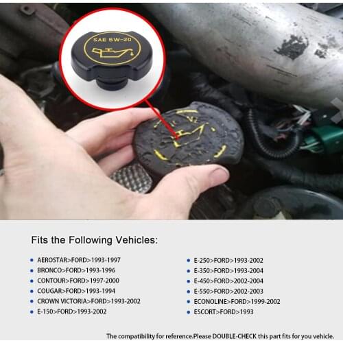 1PCS Car oil filling cap For Ford F3AZ6766B Powerstroke Diesel Motorcraft Engine Oil Filler Cap Protect fuel oil cleaning