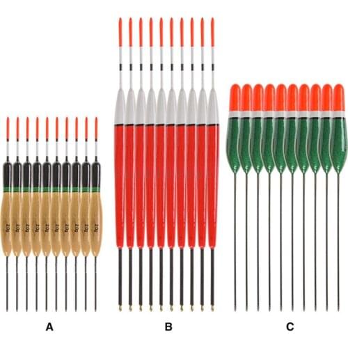 10Pcs/lot 3 Models Paulownia Wood Fishing Floats V Floats Tackle Accessories 14/17/22cmertical Buoy Hard Tail Good Buoyancy