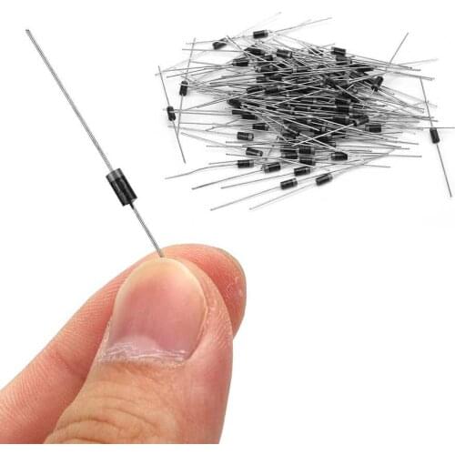 100pcs 1N4007 1000V 1A High Voltage Rectifier Diode Rectifying Diodes Electronic Diodes high quality