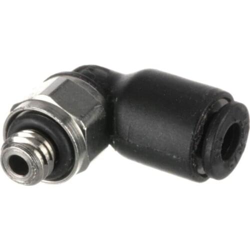 2 Pcs M3*0.5mm / M5*0.8mm Male Thread to 4mm Tube Push In L-Shaped Elbow Air Pneumatic Connector,Pneumatic Fitting Quick Push In