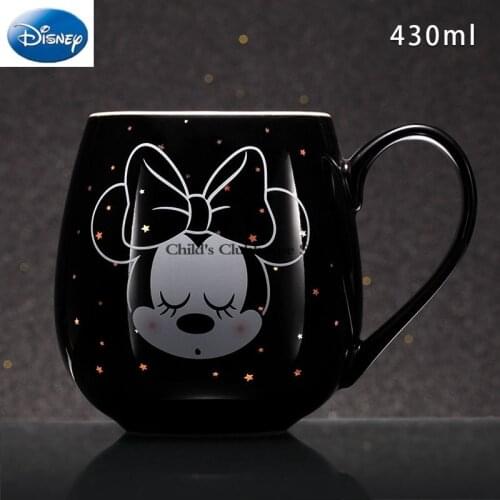 2021 Disney Creative Cup 400ml~430ml Mickey Minnie Cartoon Ceramic Cup Boy Girl Office Fashion Couple Cup Coffee Milk Cup