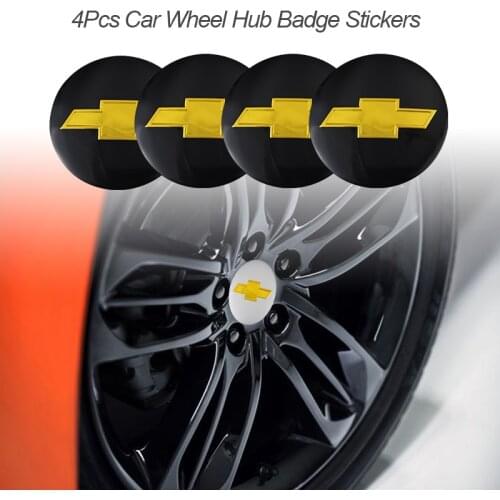 4Pcs 56mm Car Wheel Hub Cap Metal Badge Stickers For Chevrolet Equinox Cruze Captiva Spark Z71 Aveo Camaro Impala Lacetti Tahoe