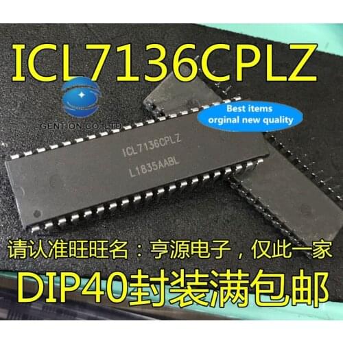 5PCS ICL7136CPLZ ICL7136 DIP-40 adc chip in stock 100% new and original