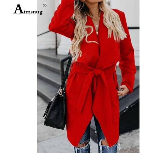Женские модные плащи Aimsnug China At AliExpress