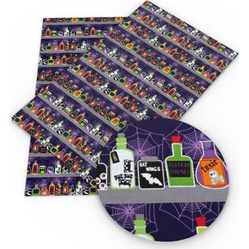 David accessories 20*33cm Halloween Lychee Faux Synthetic Leather For Bow-knot bags Wallet Phone Cover Scrapbook DIY,1Yc12239