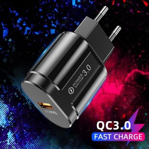 3.0 Qiuck USB Charger EU US plug adapter USB wall charger For Samsung iphone mobile phone fast charger universal travel charger