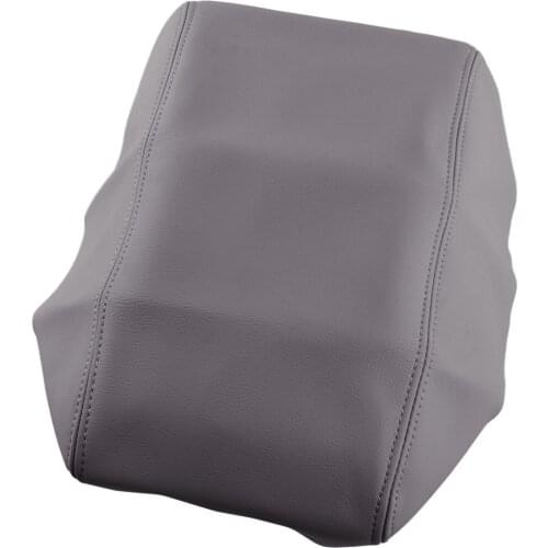 Gray Car Front Center Console Lid Armrest Box Cover Skin PU Fit for Nissan Maxima 2009 2010 2011 2012 2013 2014