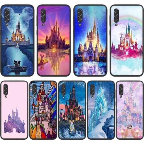 Disney Castle For Samsung Galaxy A90 A80 A70S A60 A50S A40S A30S A20E A10S A2 Core 5G Black Soft Phone Case