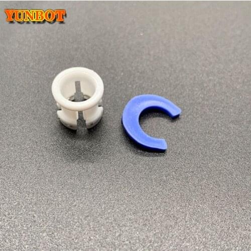 3d printer parts Bowden tube blue and white buckle fixed 6MM pipe Pneumatic connectors plastic size 5*12*13mm