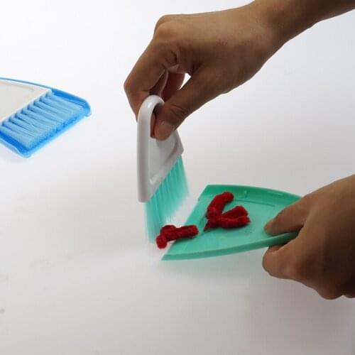 Montessori Children Brooms Kids Mini Dustpan Life Practical Materials Cleaning Tools for Desk Preschool Early Education