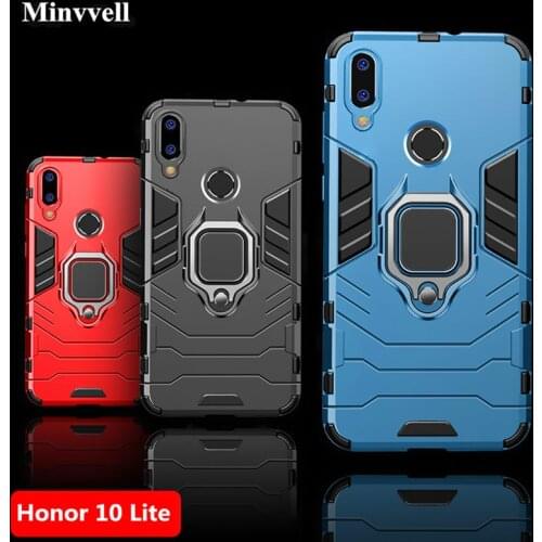 For huawei honor 10 lite 10i 10 i case Armor Ring Magnetic Card Holder Shockproof Phone Cover For huawei honor 10 lite 10lite