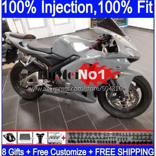 Injection For HONDA CBR 600RR 600F5 600CC CBR600RR 107MC.26 CBR 600 CBR600 RR grey glossy 2005 2006 CBR600F5 F5 05 06 Fairings
