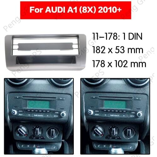 1 DIN Car Radio stereo Fitting installation adapter fascia For AUDI A1 (8X) 2010+ Stereo Frame Fascias Mount Dash DVD CD ABS