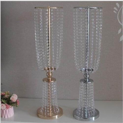 2 Set Acrylic Crystal Wedding Decoration Road Lead Holiday Centerpiece Event Party for Table