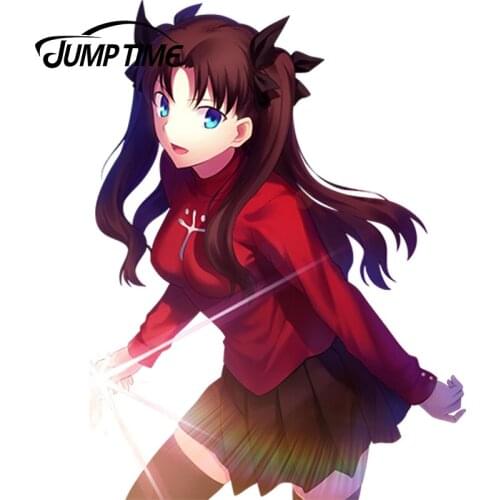 JumpTime 13cm x 9.8cm Kawii Japanese Anime Fate stay night Car-Styling Vehicle Car Stickers Waterproof Accessories