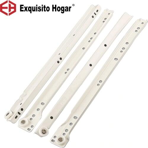 Drawer Track Slides Two Cabinet Rails Thickening Computer Table Chute Clothing Cabinets Keyboard Roller Pulley Furniture