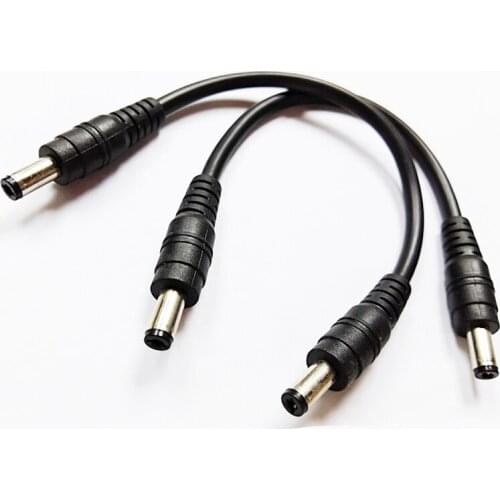 NCHTEK DC 5.5x2.1mm Male plug to DC 5.5x2.1mm Male DC Power Supply Adapter Cable About 20CM/Free DHL Shipping/200PCS