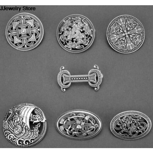 NEW 1PC Medieval Viking Shield Brooches Pin Cloak Shawl Pin Celtic Norse Jewellery