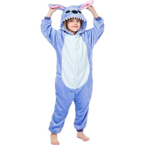 Pajamas Kids Unicorn Onesies Winter Onesies Girls Boys Sleepwear Animal Pajamas Sets Children Cartoon Pyjamas Homewear