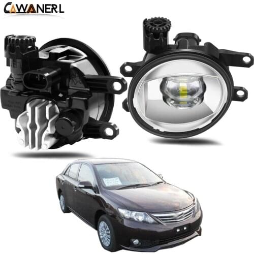 Fog Light Assembly 30W Car Right + Left Side LED Lens Fog Lamp DRL H11 8000LM 12V For Toyota Allion 2/ii 2007 2008 2009 2010