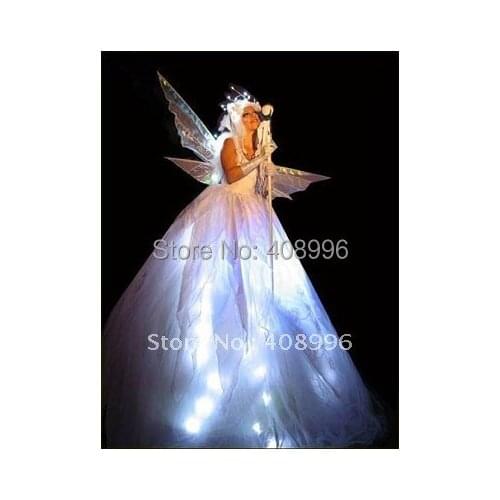 LED luminous dress/girl dress/Light-up dress/Fairy skirt/Performance Apparel