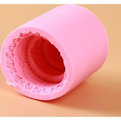 Three Layers Cake Silicone Mold Border Decoration Moulds Fondant Mould Cake Decorating Tools Baking Accessories
