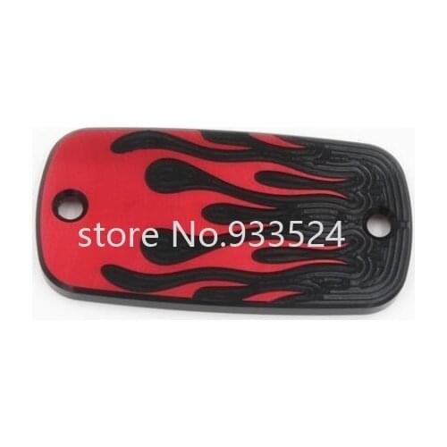 Universal Flame Front Brake Fluid Cap Cover For Honda Yamaha Kawasaki Suzuki Chopper Cruiser Touring Motorcycle