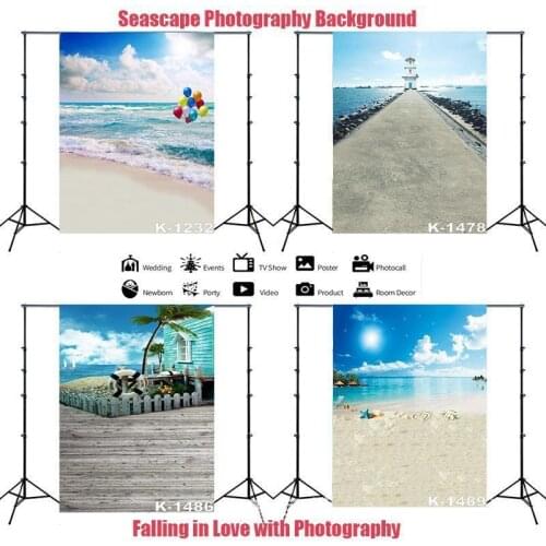 Balloon Lighthouse Baiyun Beach Sea Children Photography Background Cloth Studio Wedding Photo Scene Backdrop Vinyl