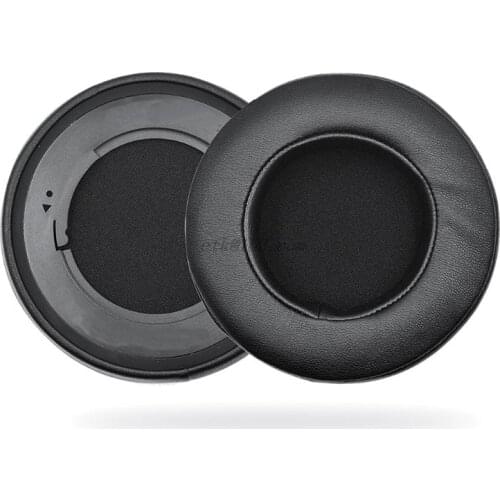 1 Pair Gaming Earphone Cushion Round Shape Foam PU Leather Headset Cushion Replacement Accessories For Razer Kraken 7.1 Pro V2