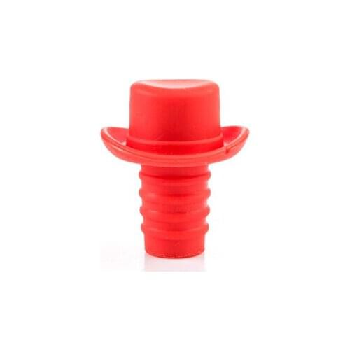 1 Pieces Lytwtws Candy Color Cute Hat Silicon Retain Freshness Red Wine Beer Bottle Cap