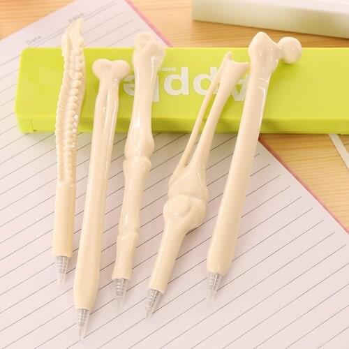 1pcs kawaii Marker Pens cute cartoon Bone model office Stationery Permanent Graffiti Art Marker sign signature pen