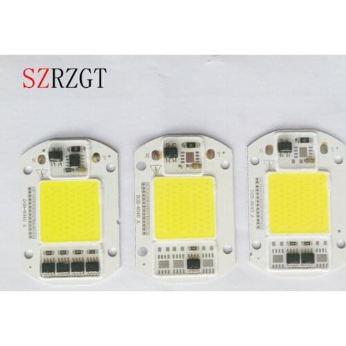 10pcs LED COB Lamp Chip 20W 30w 50W 220V Input Smart IC Driver Fit For DIY LED Floodlight Spotlight Cold White Warm White