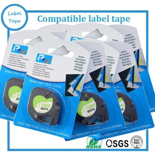 10pcs/lot Compatible DYMO LetraTAG tape 91200 with blister card packaging