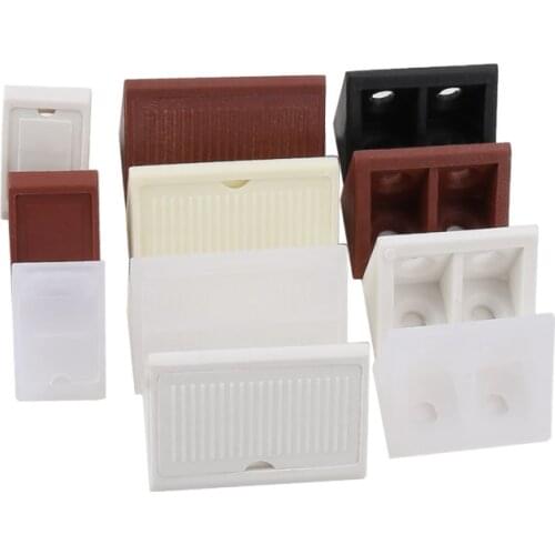 20PCS Plastic Corner Brackets Right Angle Fixed Wood Wardrobe Furniture White/Creamy-white/Black/Brown/Transparent