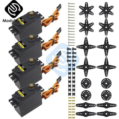 4PCS MG996R Metal Gears Digital RC Servo Motor High Torque Helicopter Car Boat Torque RC CAR 1/8 DIY Kits MG996 MG 996R