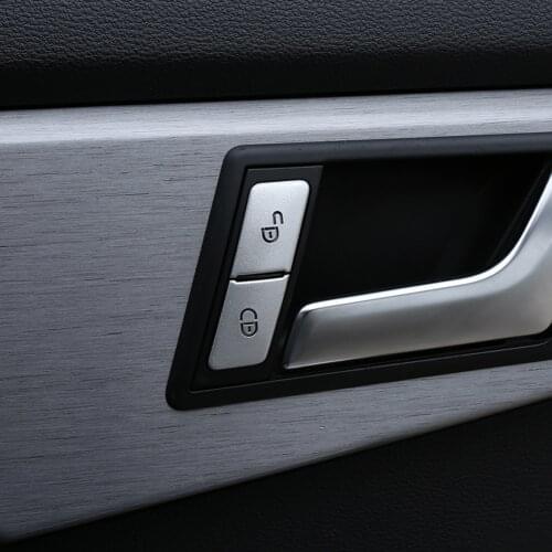 Car Styling Door Unlock Buttons Sequins Decoration Covers Stickers Trim for Mercedes Benz C E Class W204 W212 Auto Accessories