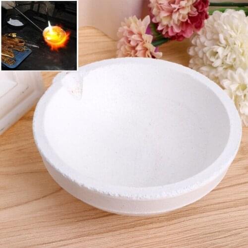 Heat resistance 1000Gram Quartz Bowl Jewelry Equipment Crucible For Melting Gold Silver Platinum