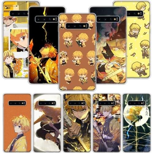 Demon Slayer Agatsuma Zenitsu Case for Samsung Galaxy A51 A71 A50S A10 A20E A30 A40 A70S A10S M30S A01 A21 A6 A7 A8 A9 Plus + Ph