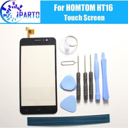 HOMTOM HT16 Touch Screen Panel 100% Guarantee New Original Glass Panel Touch Screen Glass Replacement For HOMTOM HT16+Tools