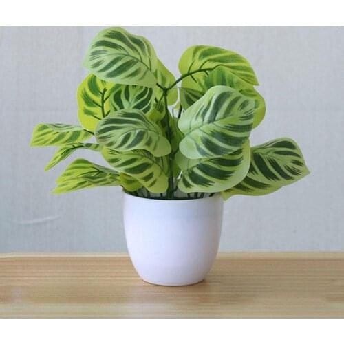 Artificial Foliage Plant Potted Bonsai Wedding Party Home Mall Desk Office Decor Artificial Foliage Plant