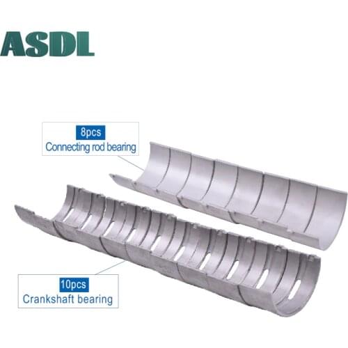 Motorcycle Engine Crankshaft Tile & Connect Rod Bearing Set STD +25 +50 +75 +100 For Yamaha YZF600 R6 Rossi R46 Replica YZF 600