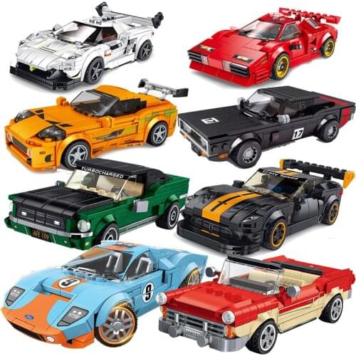 Sembo Blocks Speed Champions City Racer Famous Car Vehicle Super Diy Kids Moc Toys Sets Model Building Sports 2021 Technique